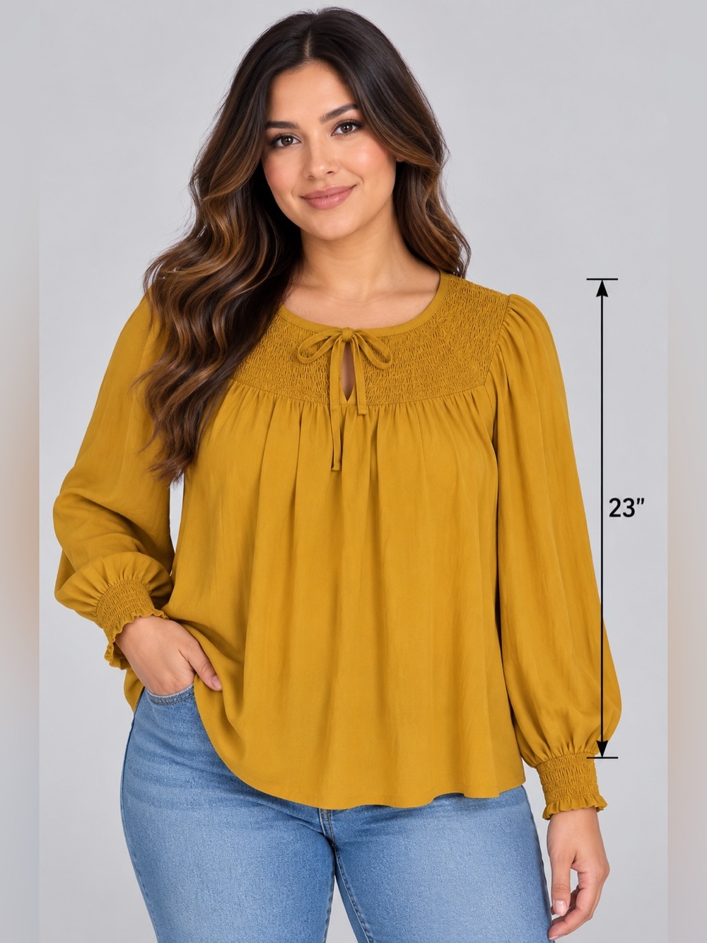 Old Navy Women's Long Sleeve Blouse - Mustard
Yellow - Size Large
